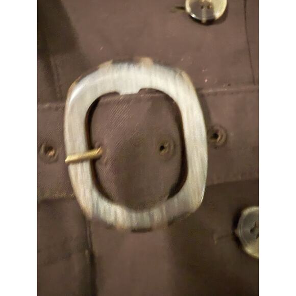 Women’s Laundry Chocolate Brown, Dark, Belted, Blazer Dress Jacket Size 6 - Picture 5 of 13